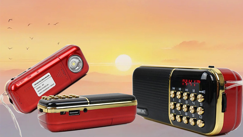 LOA NGHE ĐÀI BKK K51 Có Đèn Pin