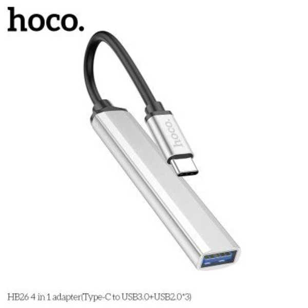 Cổng Kết Nối Hub Hoco TYPE-C HB26 4 in 1