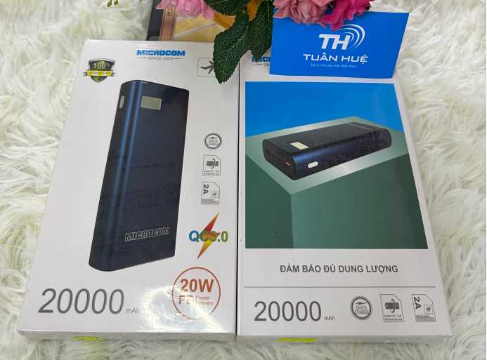 Pin Sạc Dự Phòng MICROCOM M20i 20.000mAh
